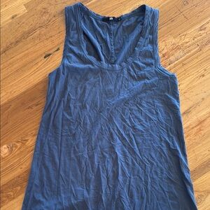 Blue Sleeveless Top